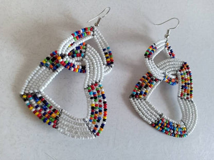 Beaded bead earrings,seed bead earrings,earrings with seed beads,handmade earrings,wholesale earringsgift for women