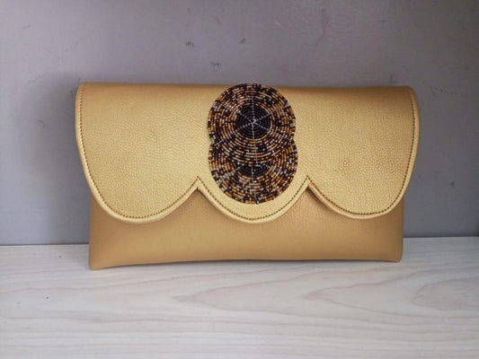 Gold leather African purses, bags,African bag, women purses , gift for her, christmas gift for loved ones,clutch bags, mother's day gifts