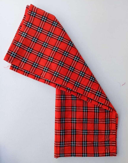Authentic Maasai Shuka Blanket - Traditional African Tribal Wrap, Red Plaid Safari Blanket for Home Décor or Outdoor Adventures