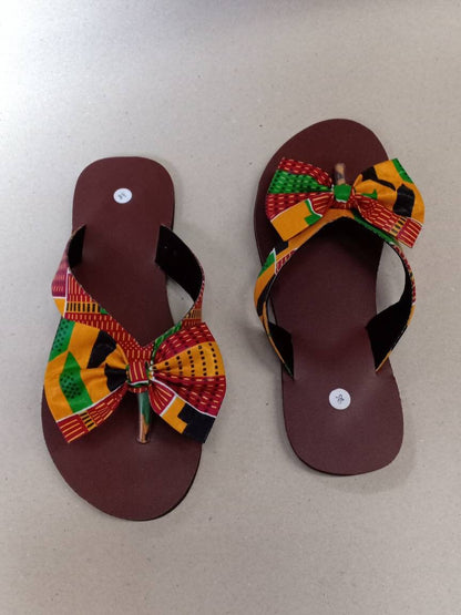 Handmade African Beaded Sandals/Authentic Maasai-Style Leather Flip-Flops Women/Boho Beach Sandals/Comfortable Summer Sandal African Gifts