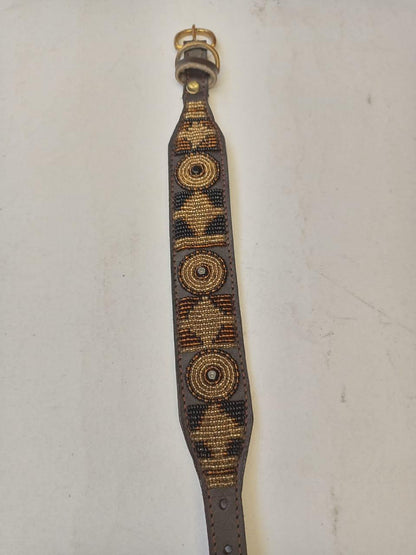 African Beaded Collar, Handmade Dog Collar , Maasai collar, Leather collar, Pet Gift, Christmas gift, Pet collar, Dog leash, Pet lead