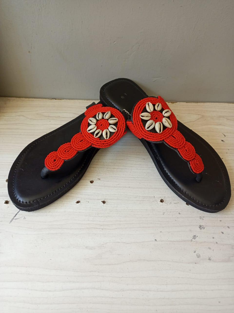 CUSTOMIZED African beaded sandals, summer sandals, Christmas gift for her,mom gift,beach sandals, leather sandals,