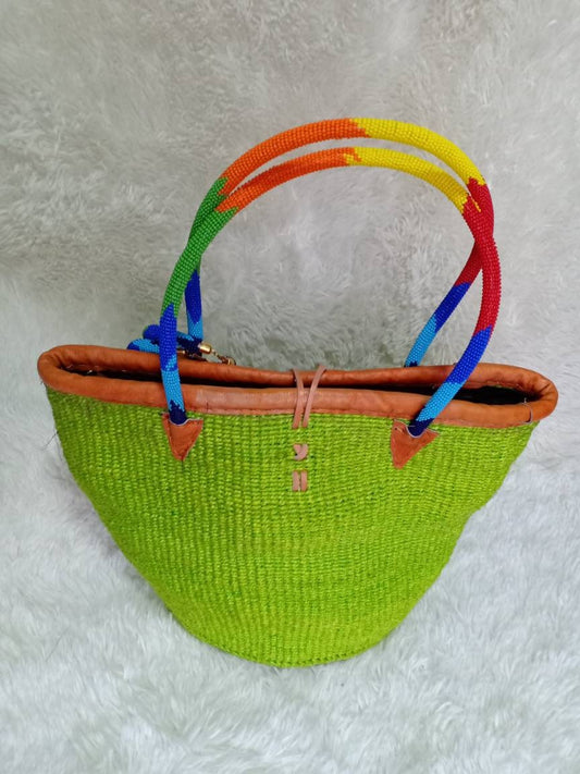 Handmade Woven Sisal Sling Bag - Boho Eco-Friendly Crossbody Bag | Sustainable Natural Fiber Purse | African Artisan Handcrafted Bag
