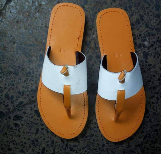 Handmade African Beaded Sandals/Authentic Maasai-Style Leather Flip-Flops Women/Boho Beach Sandals/Comfortable Summer Sandal African Gifts