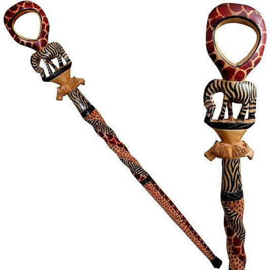 African wood Original Hiking Walking stick/Handmade Kenya Africa Mahogany Hardwood UnisexCane/Hand designed Cane/ Wooden walking stick