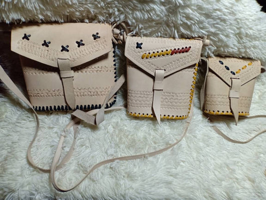 Genuine Leather Sling Bag - Handmade Vintage Crossbody Bag | Stylish Minimalist Leather Purse | Boho Chic Shoulder Bag for Everyday Use Gift