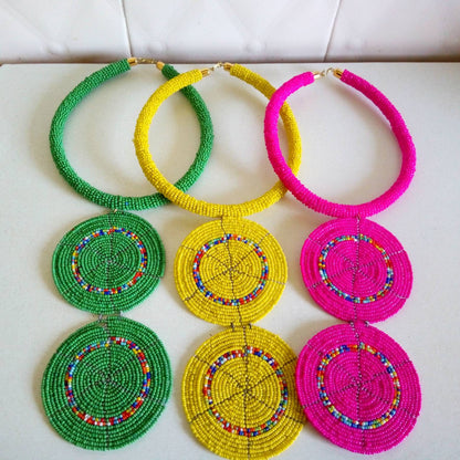Boho Statement Jewelry/Colorful Seed Bead Necklace/Layered Necklace for Women/Gift for Her/Handmade Beaded Necklace/gift for women