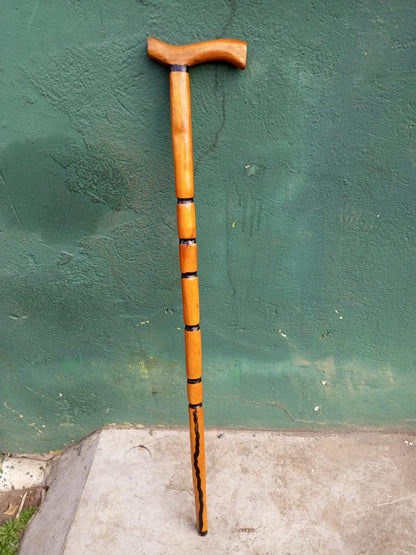 African wood Original Hiking Walking stick/Handmade Kenya Africa Mahogany Hardwood UnisexCane/Hand designed Cane/ Wooden walking stick