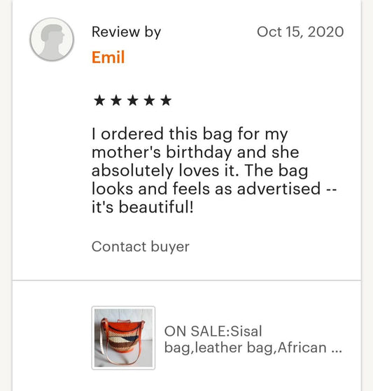 Handmade Woven Sisal Sling Bag - Boho Eco-Friendly Crossbody Bag | Sustainable Natural Fiber Purse | African Artisan Handcrafted Bag