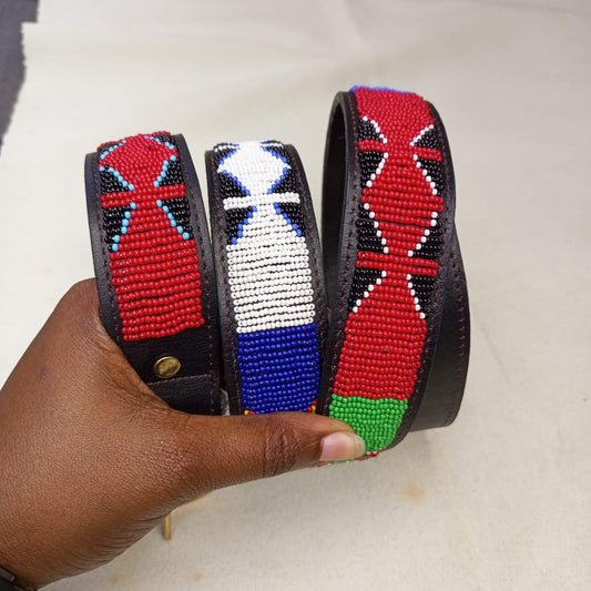Maasai belt, Leather belt, Beaded belt, Handmade belt, Christmas gifts for loved ones African beaded belt, unisex belt, Casual belt, Boho