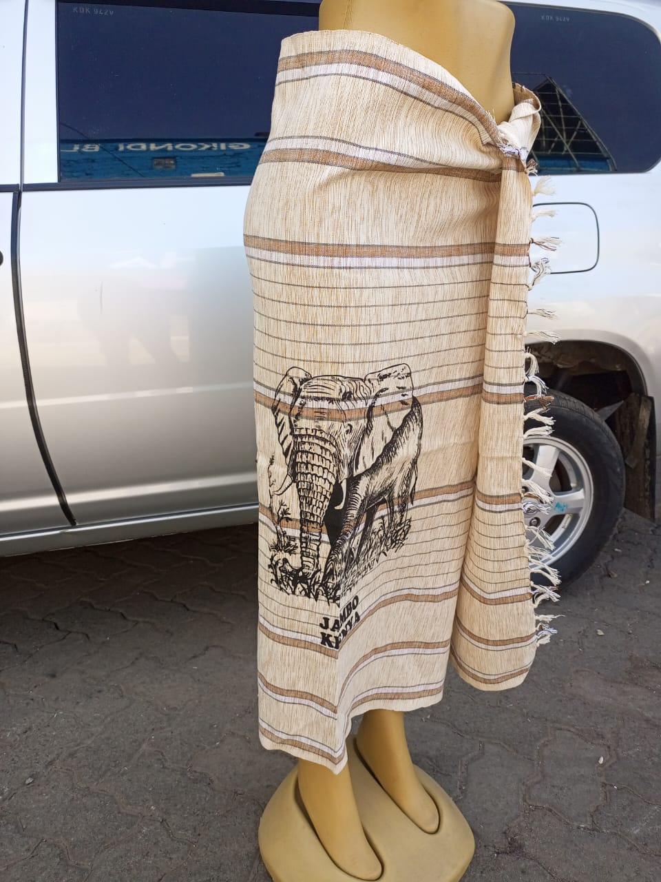 Hakuna Matata Authentic Kenyan Kikoy, Handwoven Wraps - Scarves & Beachwear, African Sarong, Beach Cover Up