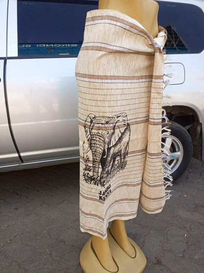 Hakuna Matata Authentic Kenyan Kikoy, Handwoven Wraps - Scarves & Beachwear, African Sarong, Beach Cover Up