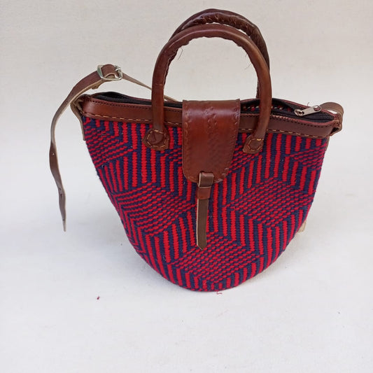 Handmade Woven Sisal Sling Bag - Boho Eco-Friendly Crossbody Bag | Sustainable Natural Fiber Purse | African Artisan Handcrafted Bag