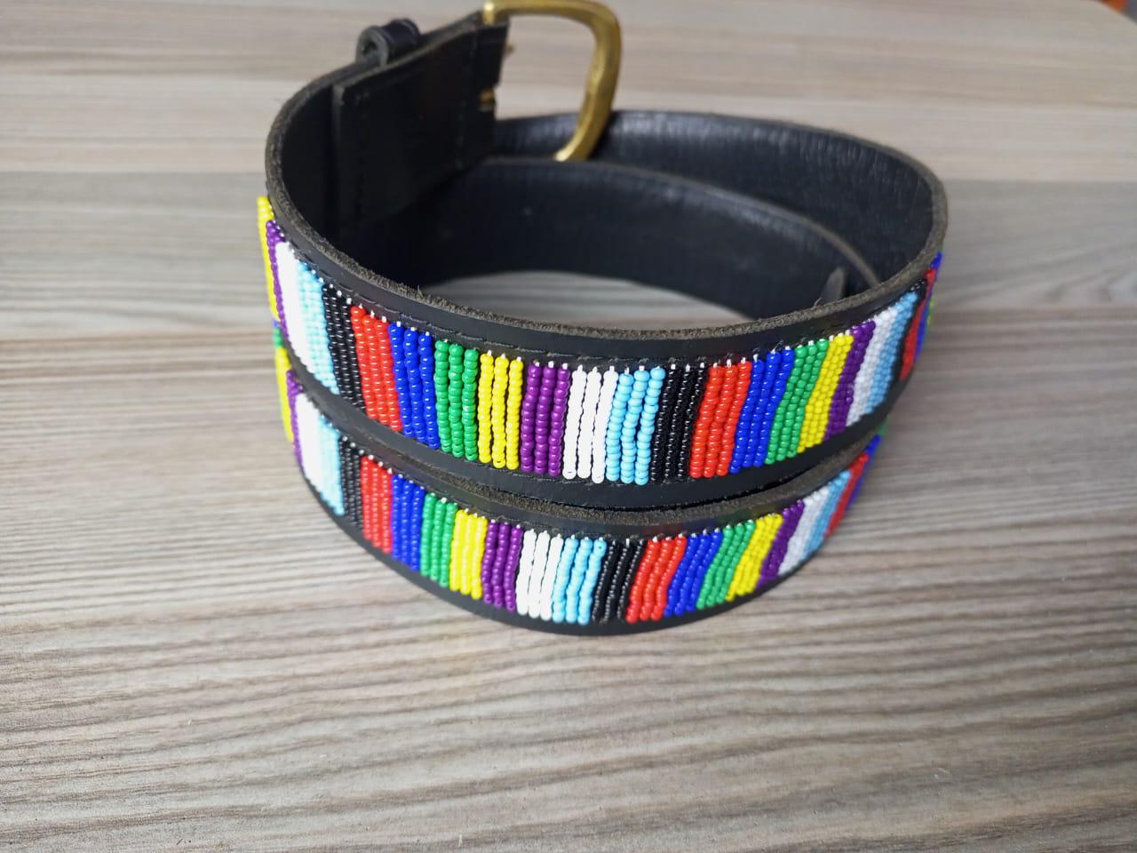 Maasai belt, Leather belt, Beaded belt, Handmade belt, Christmas gifts for loved ones African beaded belt, unisex belt, Casual belt, Boho