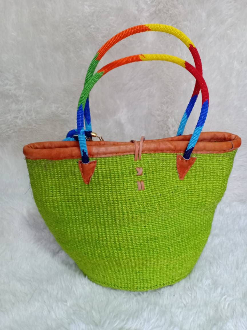 Handmade Woven Sisal Sling Bag - Boho Eco-Friendly Crossbody Bag | Sustainable Natural Fiber Purse | African Artisan Handcrafted Bag
