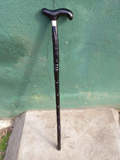 African wood Original Hiking Walking stick/Handmade Kenya Africa Ebony Hardwood UnisexCane/Hand designed Cane/ Wooden walking stick