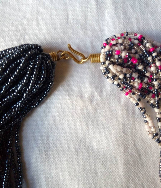 Boho Statement Jewelry/Colorful Seed Bead Necklace/Layered Necklace for Women/Gift for Her/Handmade Beaded Necklace/gift for women