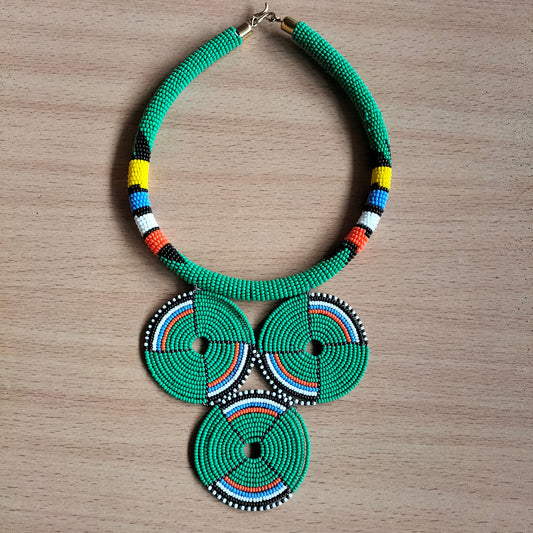 Boho Statement Jewelry/Colorful Seed Bead Necklace/Layered Necklace for Women/Gift for Her/Handmade Beaded Necklace/gift for women