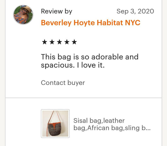 Handmade Woven Sisal Sling Bag - Boho Eco-Friendly Crossbody Bag | Sustainable Natural Fiber Purse | African Artisan Handcrafted Bag