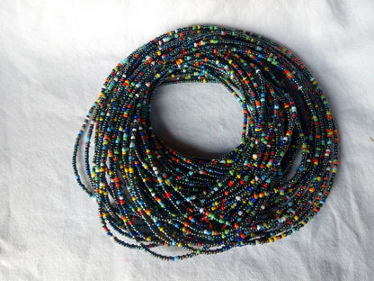 Handmade Waist Beads for Women/African Beaded Body Jewelry/Boho Style, Weight Loss, Belly Chain, Custom Size