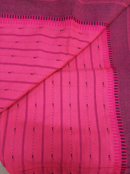 Authentic Maasai Shuka Blanket - Traditional African Tribal Wrap, peach Plaid Safari Blanket for Home Décor or Outdoor Adventures