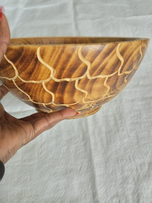 Handmade Wooden Bowl Candle | Christmas Soy Candle bowl| Holiday Gift | Rustic Home Decor | Aromatherapy Candle in Wooden Bowl
