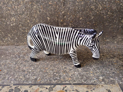 African Handcrafted Zebra Wood Carving/Unique African Wildlife Art for Home Décor/Bookshelf Decor, Animal Figurines/Home Decor/Safari Décor
