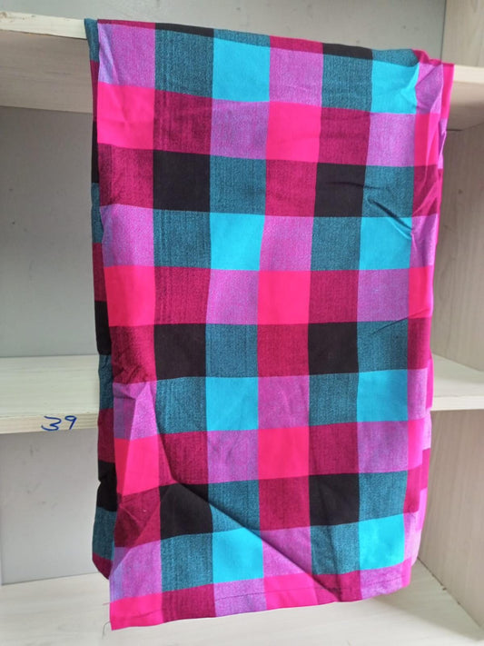 Authentic Maasai Shuka Blanket - Traditional African Tribal Wrap, Red Plaid Safari Blanket for Home Décor or Outdoor Adventures