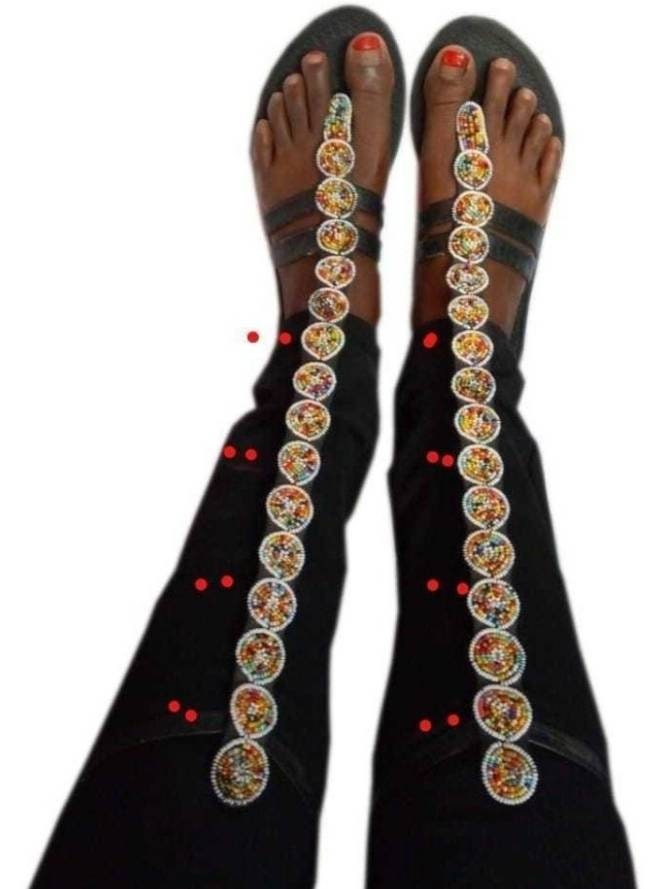 Handmade African Beaded Sandals/Authentic Maasai-Style Leather Flip-Flops Women/Boho Beach Sandals/Comfortable Summer Sandal African Gifts