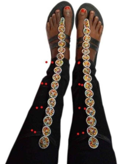 Handmade African Beaded Sandals/Authentic Maasai-Style Leather Flip-Flops Women/Boho Beach Sandals/Comfortable Summer Sandal African Gifts