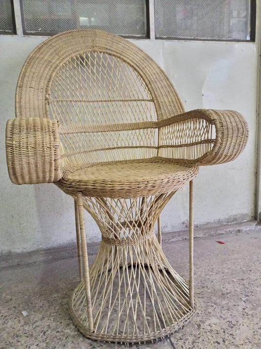 Free Shipping Handmade Malawi Cane Seat/Boho African Chair for Living Room/Rustic African Woven Seat/Perfect for Indoor & Outdoor Spaces/