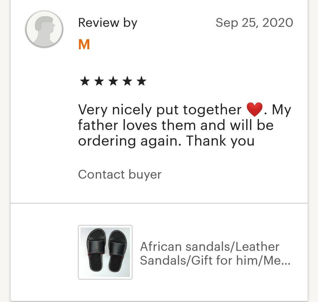 Handmade African Men's Sandals/Genuine Leather Beaded Flip-Flops/Comfortable Summer Sandals for Men/African Shoes/Unique Gift for Him