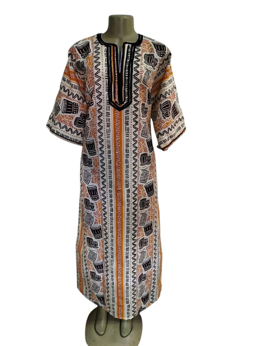Authentic African Print Dress – Handmade Ankara Dress, Vibrant and Stylish, Perfect for Parties & Special Occasions