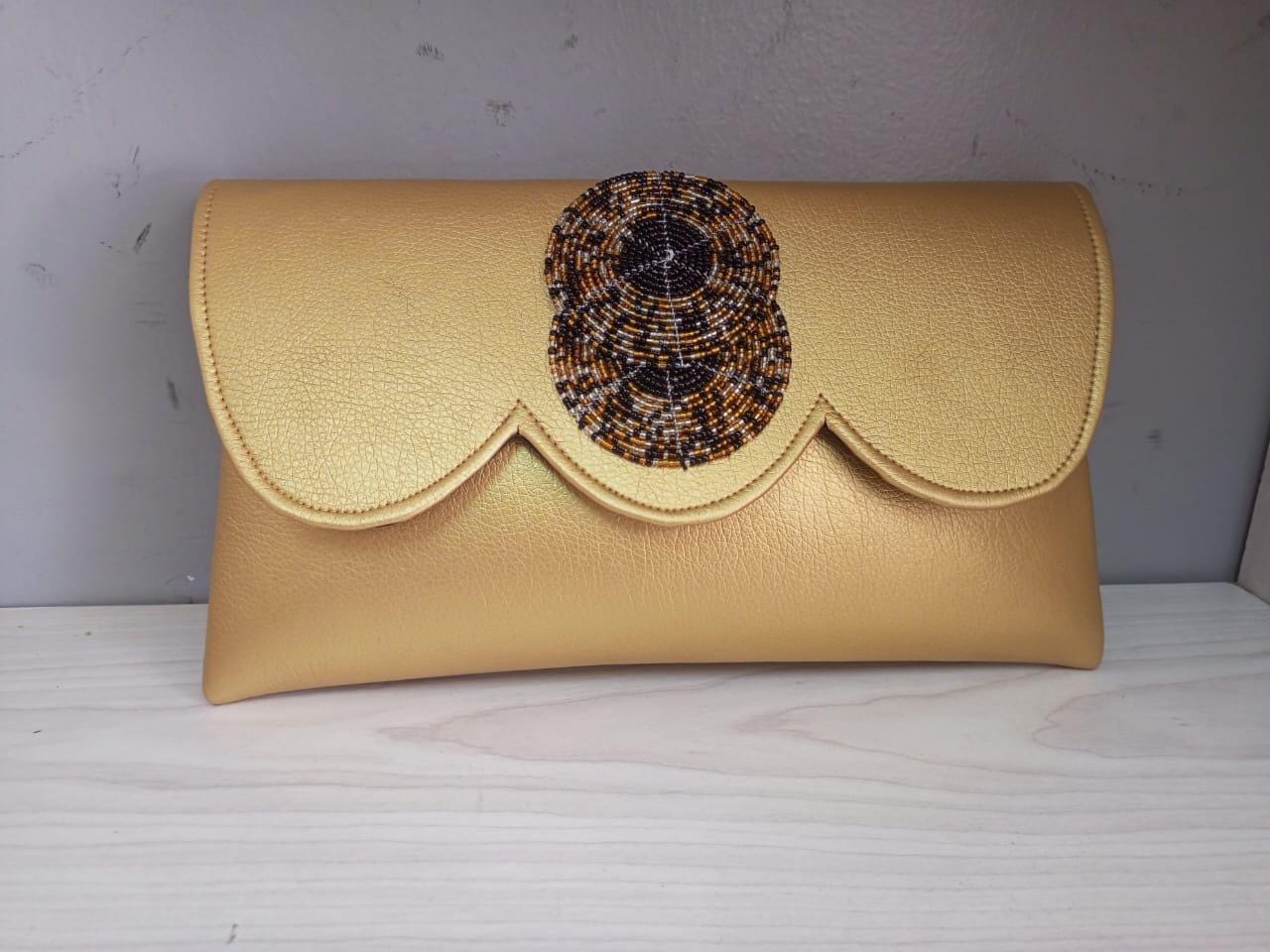 Gold leather African purses, bags,African bag, women purses , gift for her, christmas gift for loved ones,clutch bags, mother's day gifts