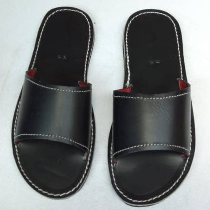 Handmade African Men's Sandals/Genuine Leather Beaded Flip-Flops/Comfortable Summer Sandals for Men/African Shoes/Unique Gift for Him