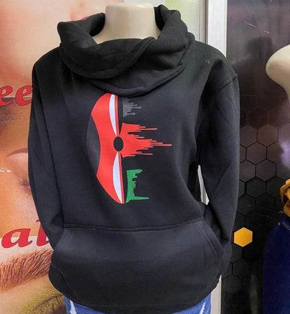 African black  unisex Winter Hood/Handmade Custom Winter Hood/Cozy,Warm, and Stylish Cold Weather Gear/Personalized  hood, christmas gift