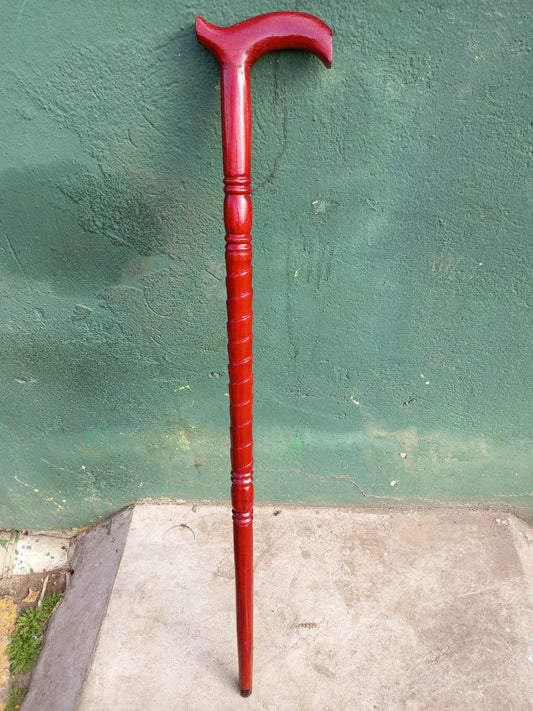 African wood Original Hiking Walking stick/Handmade Kenya Africa Mahogany Hardwood UnisexCane/Hand designed Cane/ Wooden walking stick