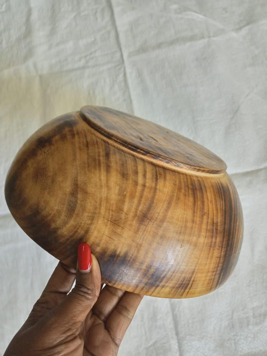 Handmade Wooden Bowl Candle | Christmas Soy Candle bowl| Holiday Gift | Rustic Home Decor | Aromatherapy Candle in Wooden Bowl