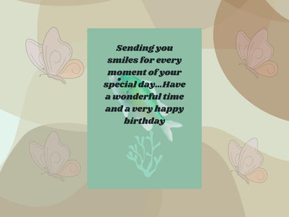 Digital birthday card, instant download, card, eco-friendly card, printable birthday card, unique birthday card, single-sided digital