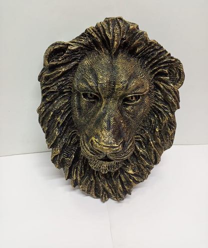 Handmade Lion Head Wall Art/Fiber Lion Sculpture/Unique African Safari Decor/Boho Jungle Theme/Animal Wall Art/Wildlife Home Decor
