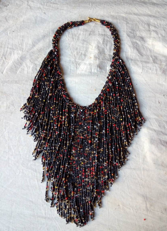 Boho Statement Jewelry/Colorful Seed Bead Necklace/Layered Necklace for Women/Gift for Her/Handmade Beaded Necklace/gift for women