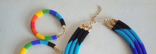 Boho Statement Jewelry/Colorful Seed Bead Necklace/Layered Necklace for Women/Gift for Her/Handmade Beaded Necklace/gift for women