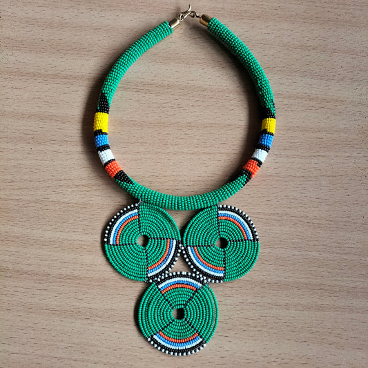 Boho Statement Jewelry/Colorful Seed Bead Necklace/Layered Necklace for Women/Gift for Her/Handmade Beaded Necklace/gift for women