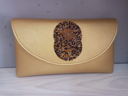 Gold leather African purses, bags,African bag, women purses , gift for her, christmas gift for loved ones,clutch bags, mother's day gifts