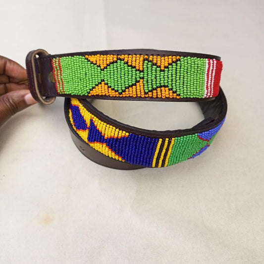 Maasai belt, Leather belt, Beaded belt, Handmade belt, Christmas gifts for loved ones African beaded belt, unisex belt, Casual belt, Boho