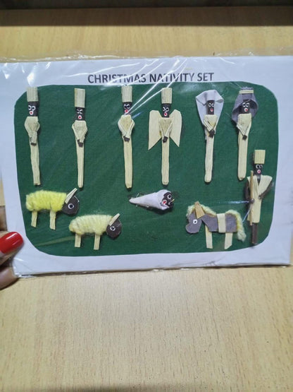 Handmade Nativity Christmas Card Set/Religious Holiday Cards/Christian GreetingCards/Unique Nativity Scene Art/Spiritual ChristmasStationery
