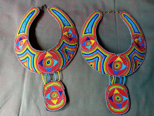 Boho Statement Jewelry/Colorful Seed Bead Necklace/Layered Necklace for Women/Gift for Her/Handmade Beaded Necklace/gift for women