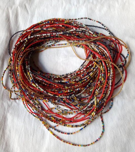Handmade Waist Beads for Women/African Beaded Body Jewelry/Boho Style, Weight Loss, Belly Chain, Custom Size