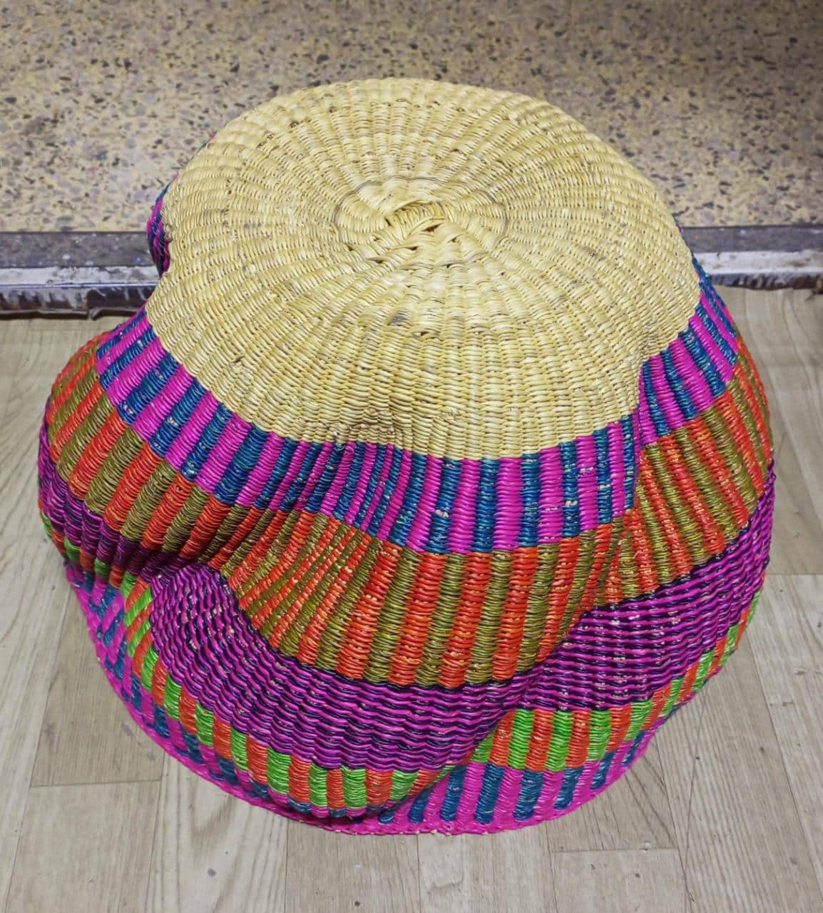 ON SALE:Home Decor, Art Basket, Wave Basket Decor Basket, Bolga Basket, organizer Basket, African Basket, Handmade Basket, Woven Basket