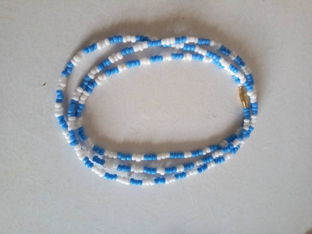 Handmade Waist Beads for Women/African Beaded Body Jewelry/Boho Style, Weight Loss, Belly Chain, Custom Size